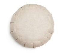 Beżowa poduszka do medytacji z lnu