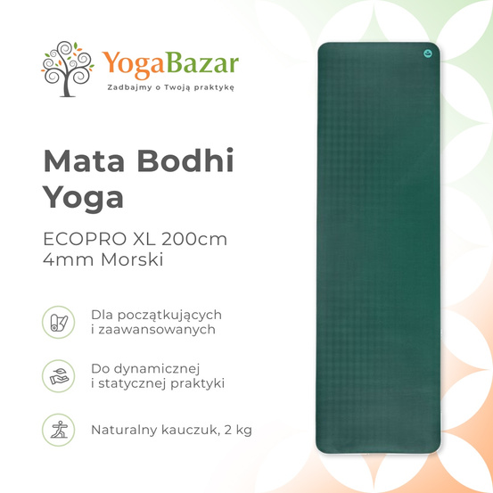 Mata do jogi ECOPRO XL + XW 200cm 4mm - Morski