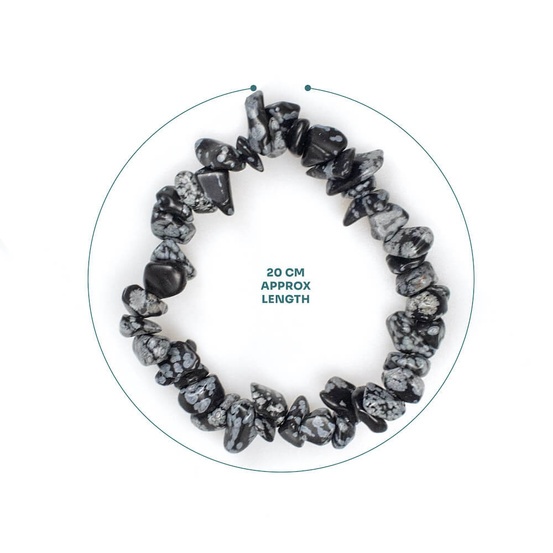 Bransoletka myga Chip Bracelet - Obsydian