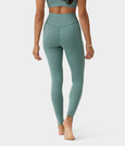 Legginsy damskie Manduka Dhara – Black Sage Heather, rozmiar XL