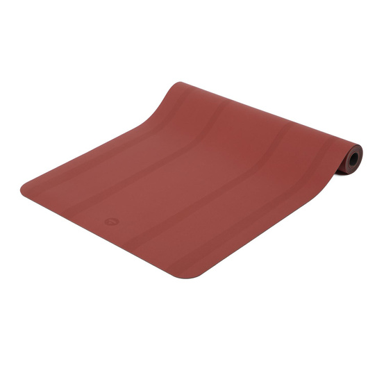 Mata do jogi Phoenix 4mm - Czerwona z wzorem wschodzącego słońca