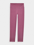 Legginsy do jogi 4F 7/8 F276 wysoki stan - różowe, rozmiar M