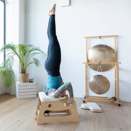 Krzesło do stania na barkach Bodhi Yoga - Białe