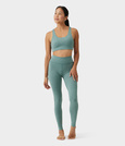 Biustonosz sportowy Manduka Dhara Scoop – Black Sage Heather, rozmiar L