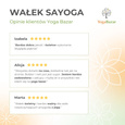 Wałek do jogi Sayoga z fioletowym pokrowcem