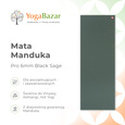 Mata do jogi Manduka Pro 6mm - Black Sage