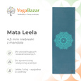 Mata do jogi Leela 4,5 mm - niebieski z mandalą