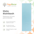 Mata do jogi Rishikesh Premium 4.5 mm - jasnoszary