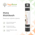 Mata do jogi Rishikesh Premium 4.5mm - czarna