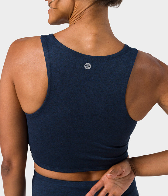 Top damski Manduka Dhara – Midnight Heather, rozmiar L