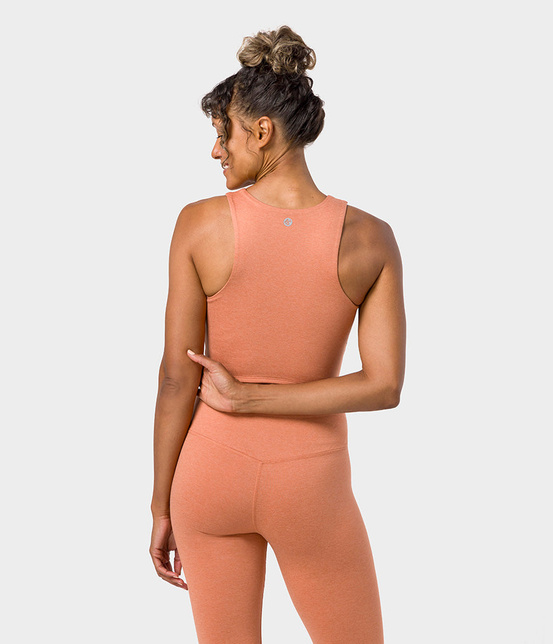Top damski Manduka Dhara – Clay Heather, rozmiar XL