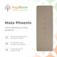 Mata do jogi Phoenix 4mm - Beżowa w fazy księżyca