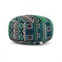 Poduszka do medytacji z bawełny - Zafu Ethno zielona