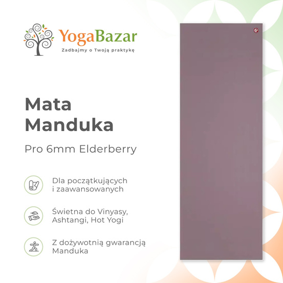 Mata do jogi Manduka Pro 6mm - Elderberry