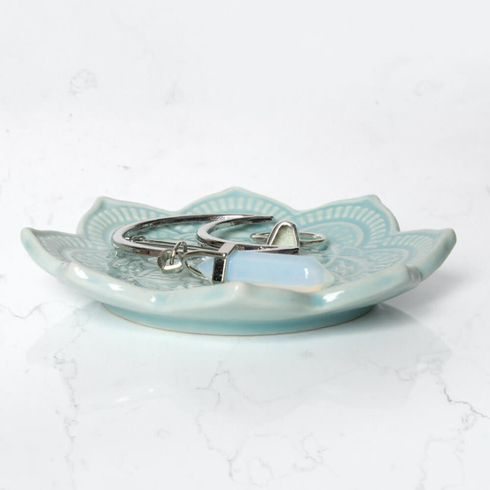 Podstawka ceramiczna na biżuterię myga - Kwiat lotosu