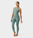 Top damski Manduka Dhara – Black Sage Heather, rozmiar M