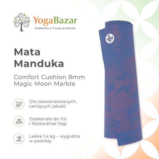 Mata do jogi Manduka Comfort Cushion 8mm - Magic Moon Marble