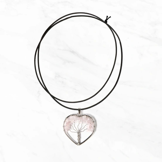 Naszyjnik Myga Tree of Life - Rose Quartz