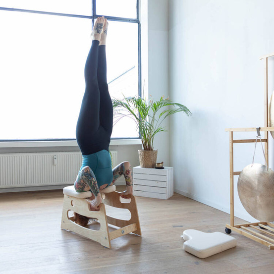 Krzesło do stania na barkach Bodhi Yoga - Białe