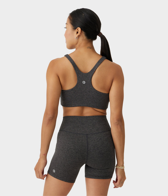 Biustonosz sportowy Manduka Dhara Scoop – Phantom Heather, rozmiar XL