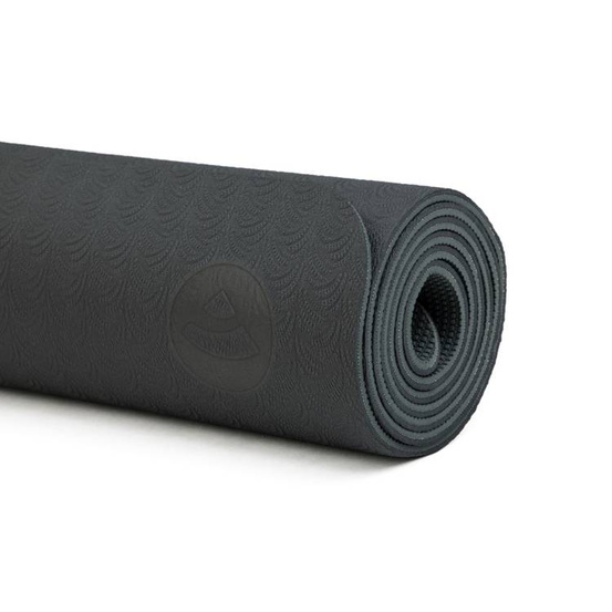 Mata do jogi Lotus Pro 6mm - Czarny/Srebrnoszary Outlet