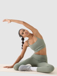 Biustonosz sportowy 4F USBAF138 low support - oliwkowy, rozmiar XS