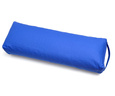 Niebieski bawełniany bolster do jogi – naturalny płaski wałek z łuską gryki