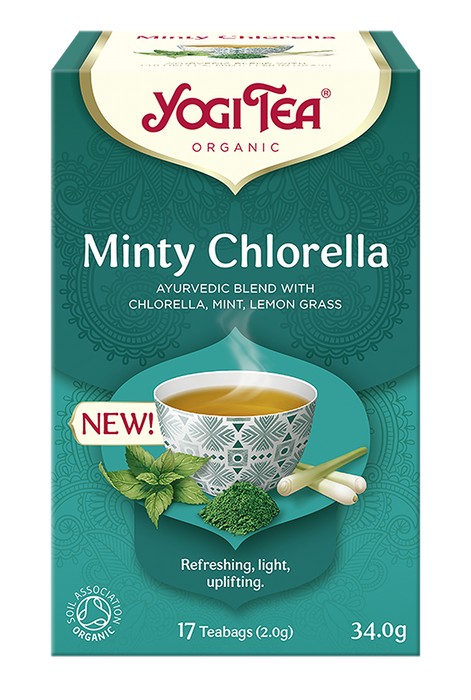 Herbata Yogi Minty Chlorella 34 g