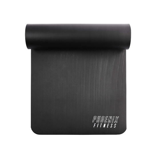 Mata do pilatesu Phoenix Fitness 1 cm - czarny