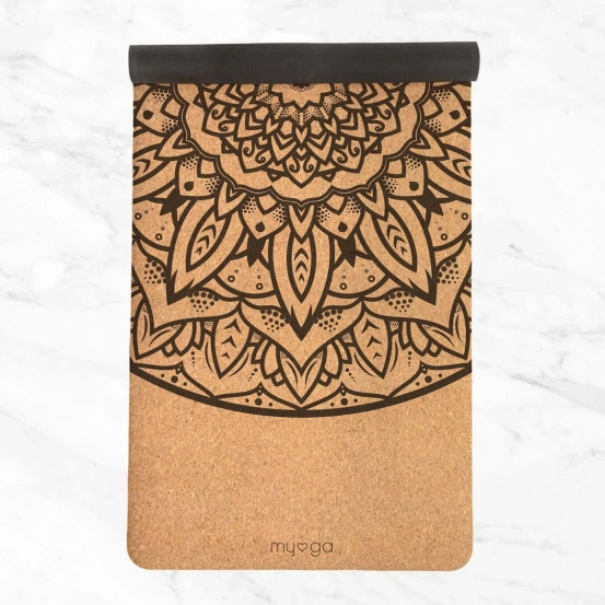 Korkowa mata do jogi Myga - Mandala 6mm XL