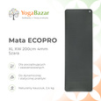 Mata do jogi ECOPRO XL + XW 200cm 4mm - Szara