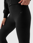 Legginsy dzianinowe 4F F108 wysoki stan - czarne, rozmiar XS
