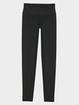 Legginsy treningowe 4F F301 średni stan - czarne, rozmiar XS