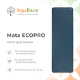 Mata do jogi ECOPRO 4mm - granatowa