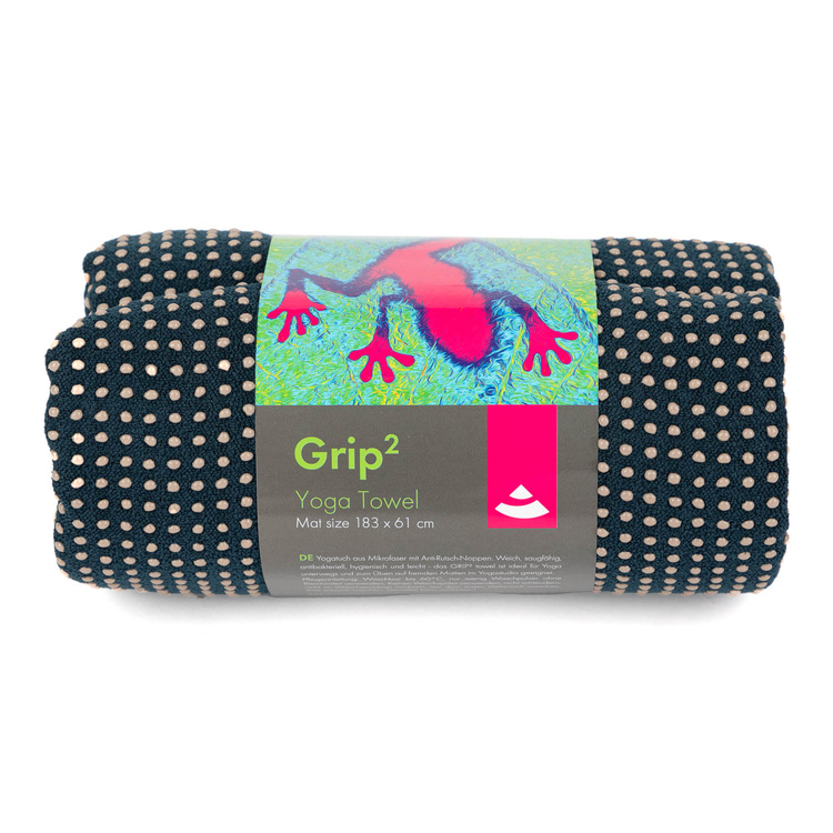 Ręcznik do jogi GRIP2 granatowy