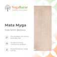 Mata do jogi Myga Jute 5mm - Beżowa