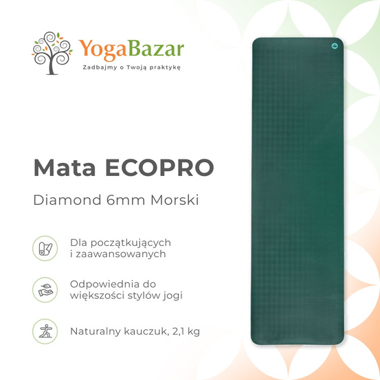 Mata do jogi ECOPRO Diamond 6mm - Morski 