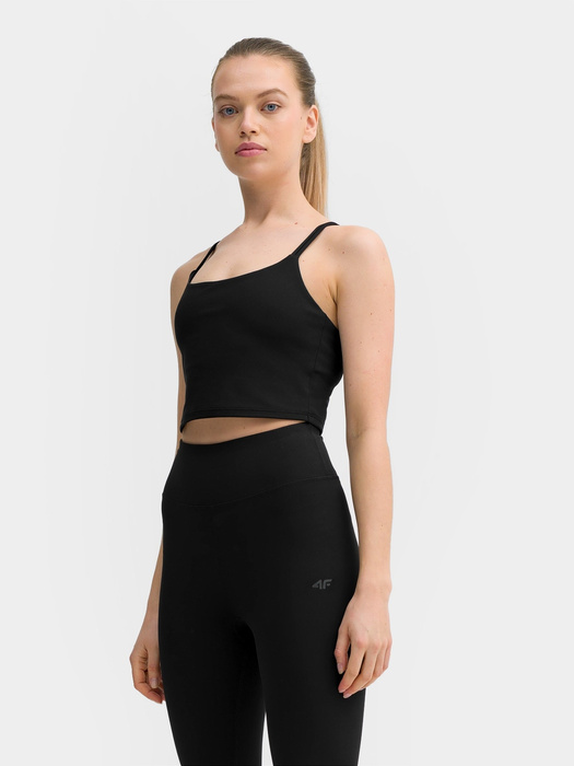 Top do jogi 4F TTSHF270 - czarny, rozmiar XL