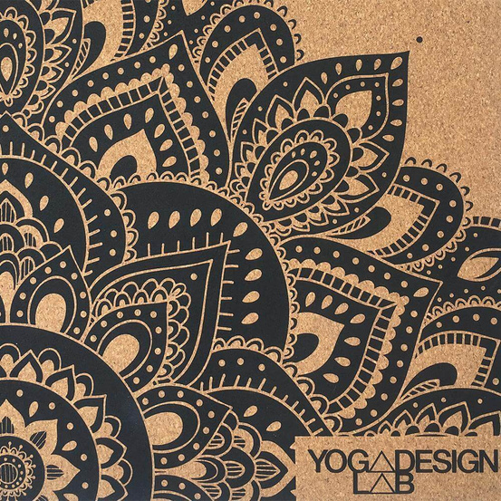Mata do jogi Yoga Design Lab Combo Travel 1,5mm - Mandala Black