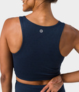 Top damski Manduka Dhara – Midnight Heather, rozmiar XL