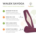 Wałek do jogi Sayoga z fioletowym pokrowcem