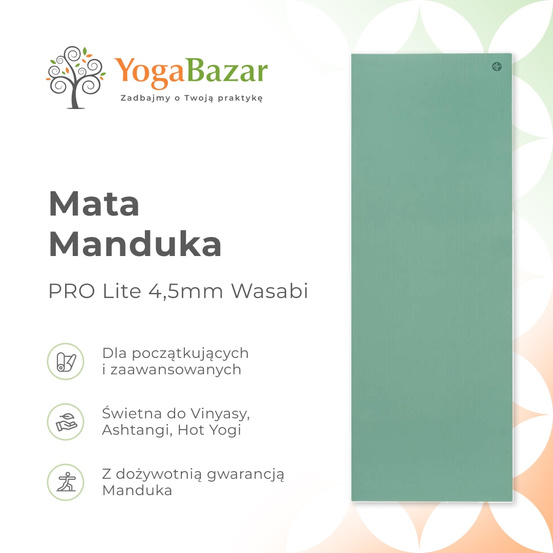 Mata do jogi Manduka PRO Lite 4.7mm - Wasabi