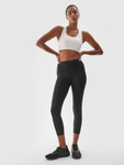 Legginsy do jogi 4F 7/8 F276 wysoki stan - czarne, rozmiar XS