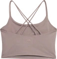 Top do jogi 4F TTSHF270 - brąz, rozmiar S
