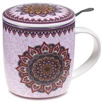 Zaparzacz do herbaty - fioletowa mandala 