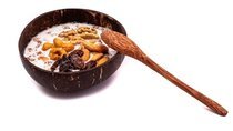 Zestaw: Miska z łupiny kokosa średnia + łyżka