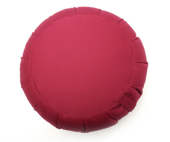 Czerwona poduszka do medytacji z bawełny - Zafu 