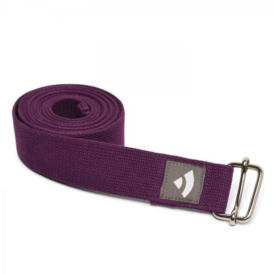 Pasek do jogi Asana ciemnofioletowy 2,5 m x 38 mm