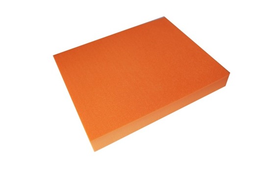 Pianka do jogi pomarańczowa 25 cm x 20 cm x 3,2 cm