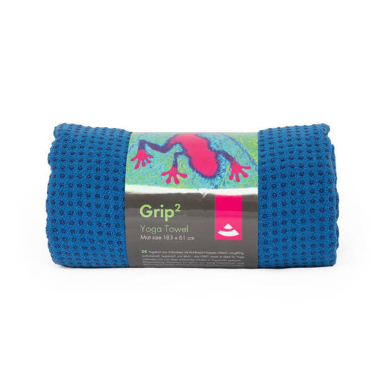 Ręcznik do jogi GRIP2 niebieski